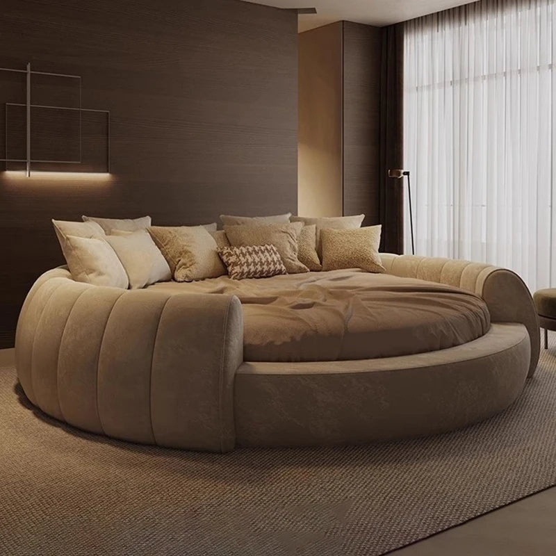 New Home Luxe Round Circular Bed Modern Interiors