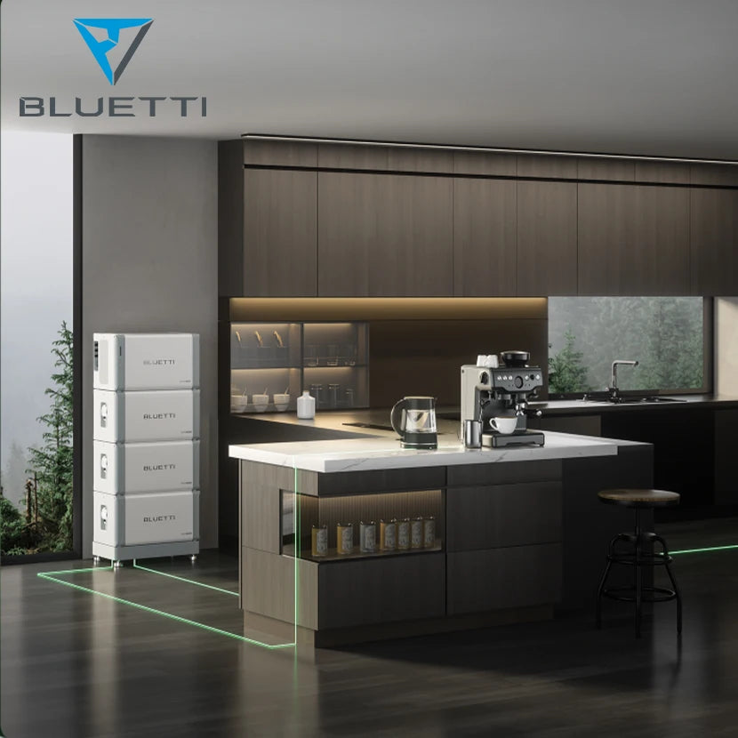 Bluetti Three-Phase Hybrid Solar Home Energy Storage System Lithium Ion Battery Ground Mounting MPPT Residential Use
