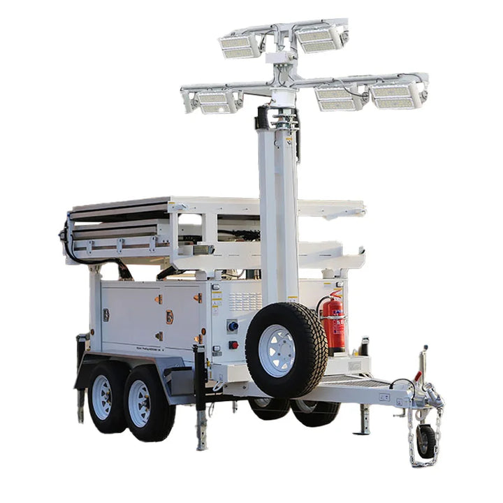Source Factory Mobile Solar Light Tower Long Battery Life Movable Light Tower Solar