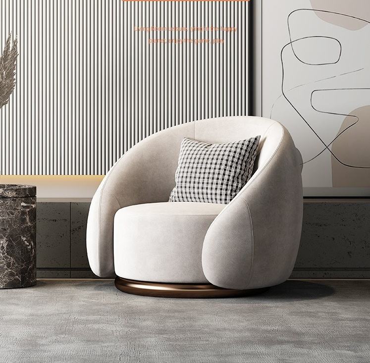 Vintage-Style Recliner Sofa Single Armchair – 360° Rotation