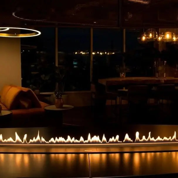 Premium  Remote Control 450Mm Linear Burner Bio Fireplace