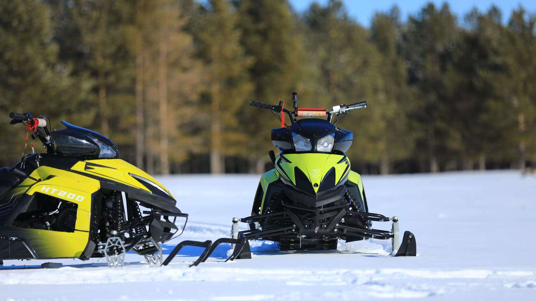 New 200cc Tracked Snowmobile | Winter Outdoor Recreation Vehicle for Snow Resorts