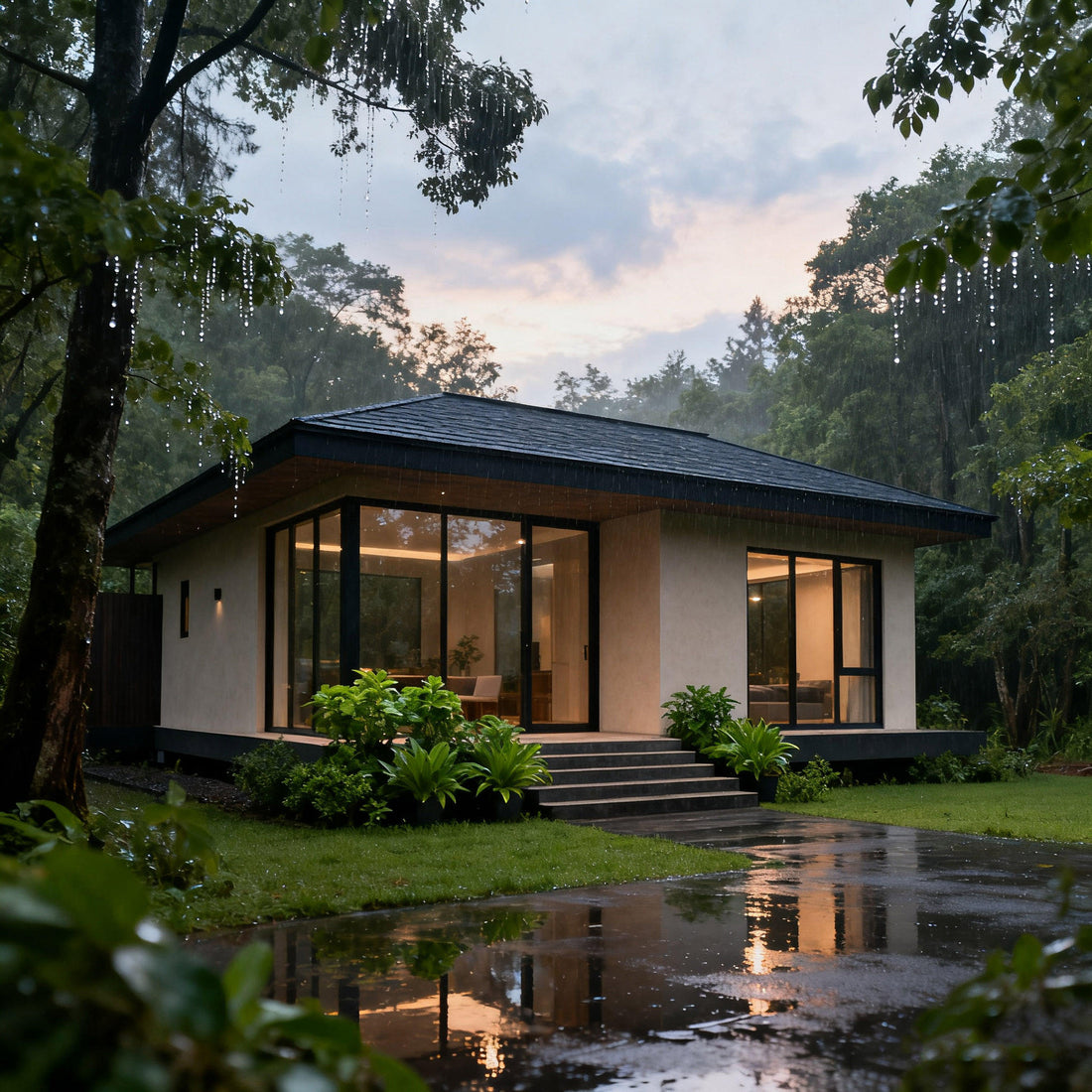 Modern Prefab Luxe House Galvanized Steel House Villa