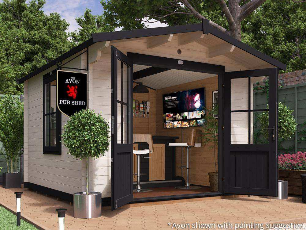 New Log Cabin Wooden House | Prefab Timber Cabin Kit for Home Garden Office