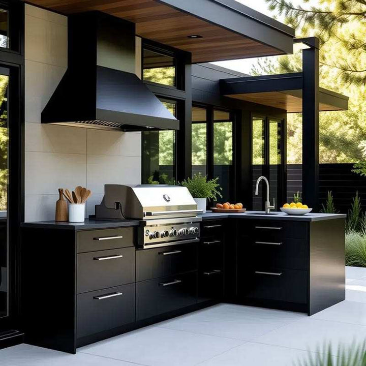 Premium Outdoor BBQ Gas Grill Kitchen Cabinet Set