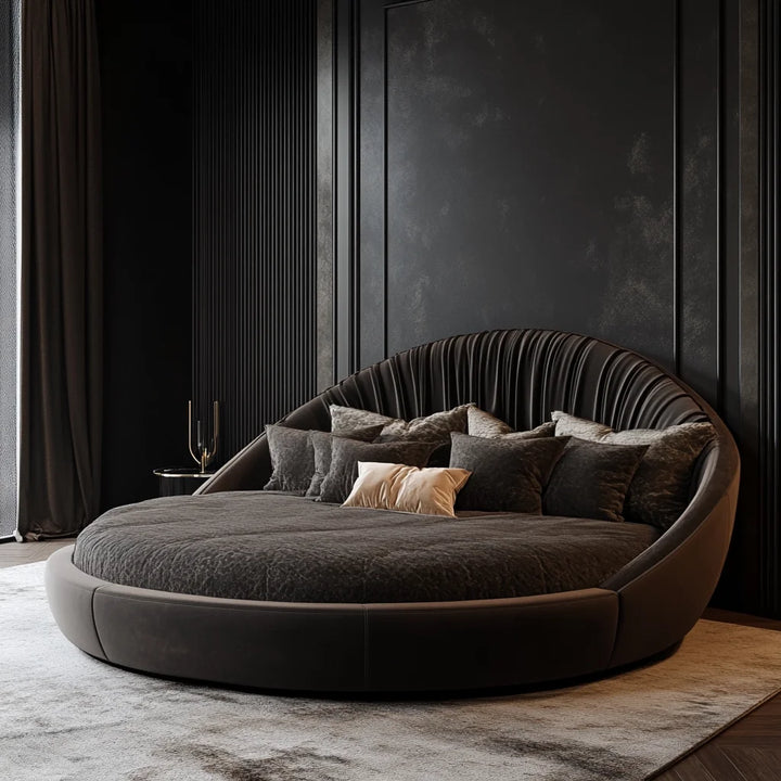 New Modern Home Living Master Round Circle luxe Bed