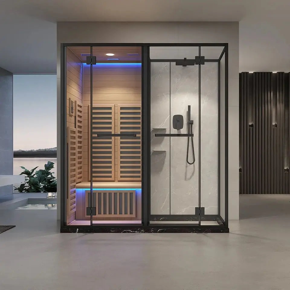 Hot Selling Home Steam Sauna Room with Shower Combination