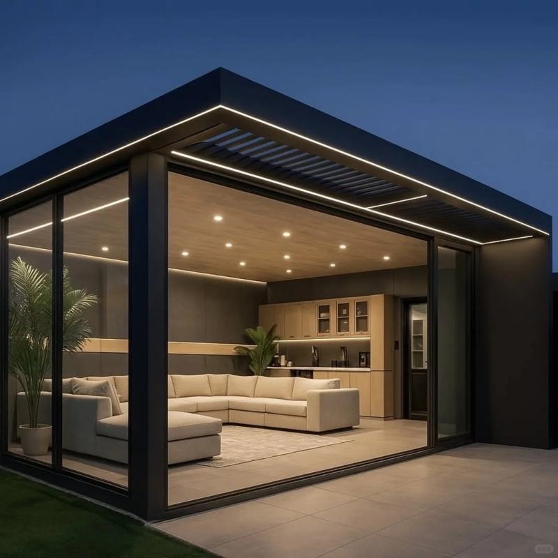 Luxury Bioclimatic Aluminum Pergola Gazebo for Modern Outdoor Living