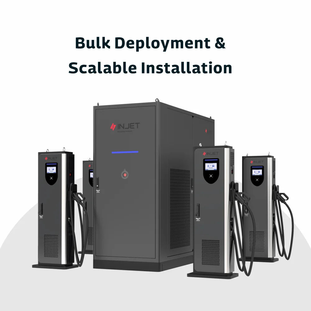 INJET Ultra 800 DC CCS2 New Energy Electric Vehicle Charging Station Air/Liquid Cooling One Machine Four Guns for Cpos Operation