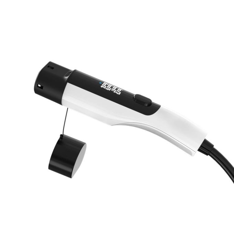 LED Touch Screen Portable EV Charger - Real, Voltage, Current & Temperature Display - Smart Portable EV Wallbox