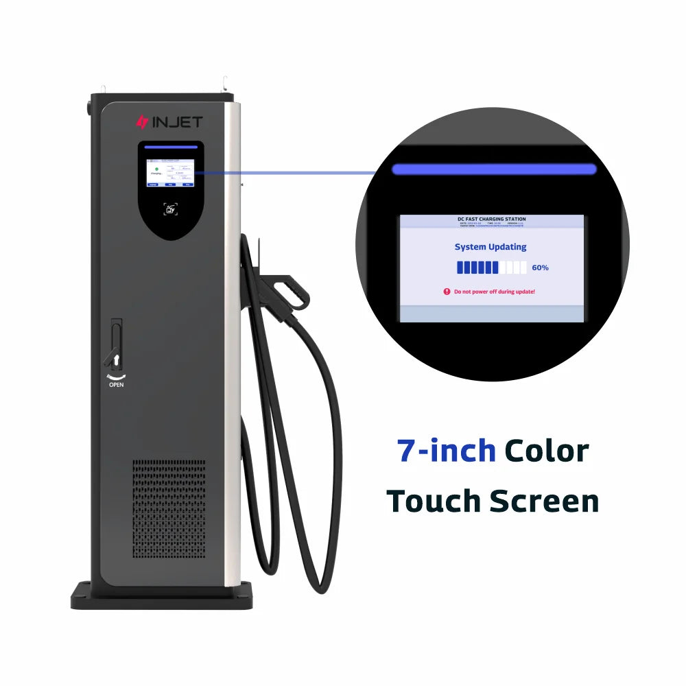 INJET Ultra 800 DC CCS2 New Energy Electric Vehicle Charging Station Air/Liquid Cooling One Machine Four Guns for Cpos Operation