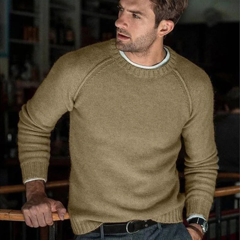 New Fusion Formal Winter Solid Sweater Men New Casual Slim Fit Mens Knitted Quality Sweaters 