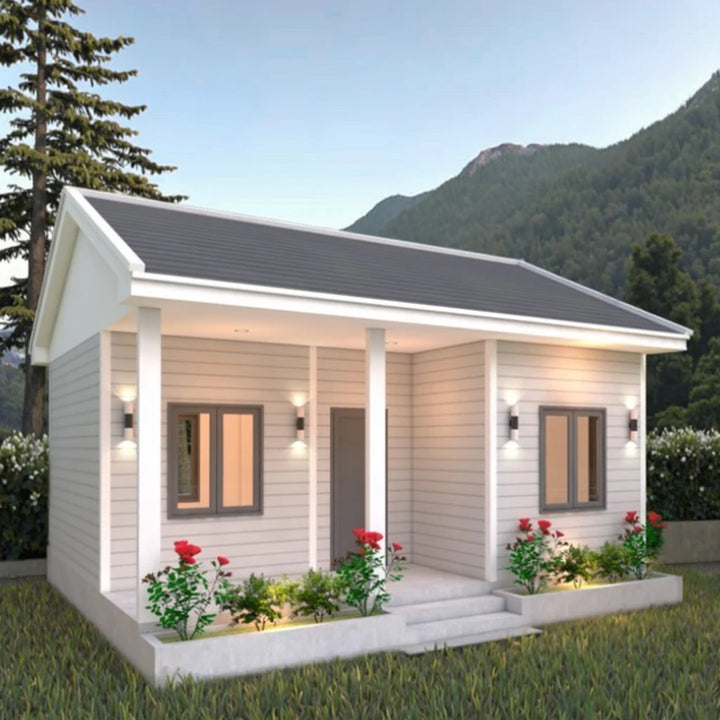 Modern Wooden & Steel Sandwich Panel Modular Prefab Modular Home