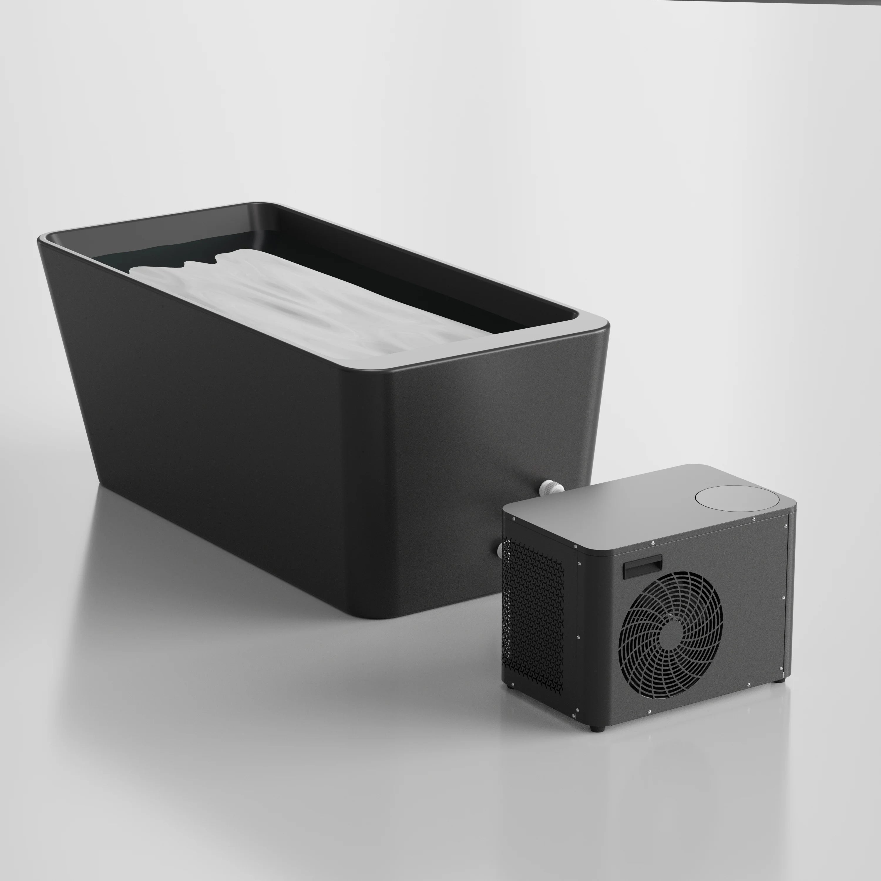 New Acrylic Cold Plunge Tub Ice Bathtub with 1Hp Pro Water Chiller Set