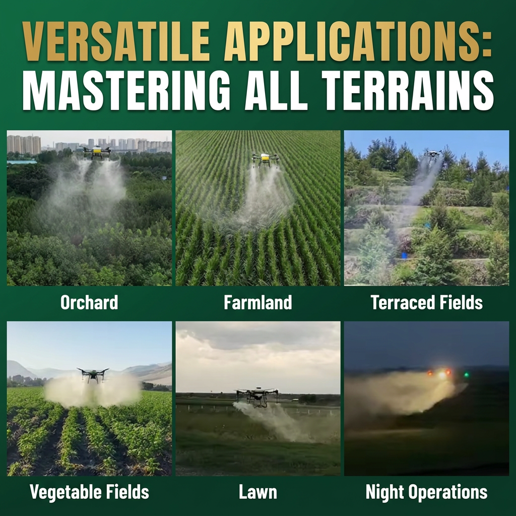 New High Capacity Agricultural Drone Sprayer UAV with Fast Spray Pump