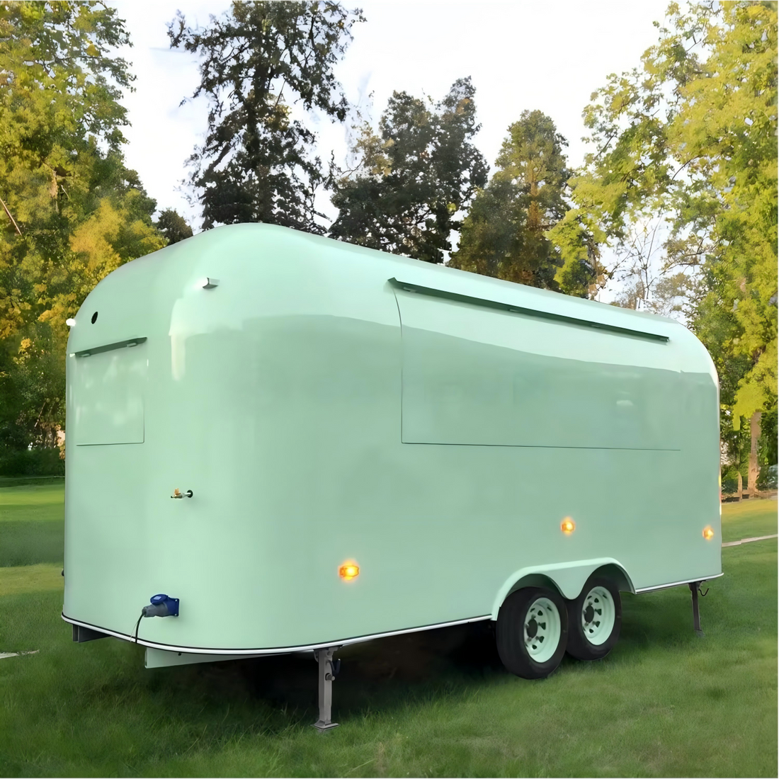 New Stainless Steel Expandable Food Truck – Mobile Catering Street Food Business Trailer