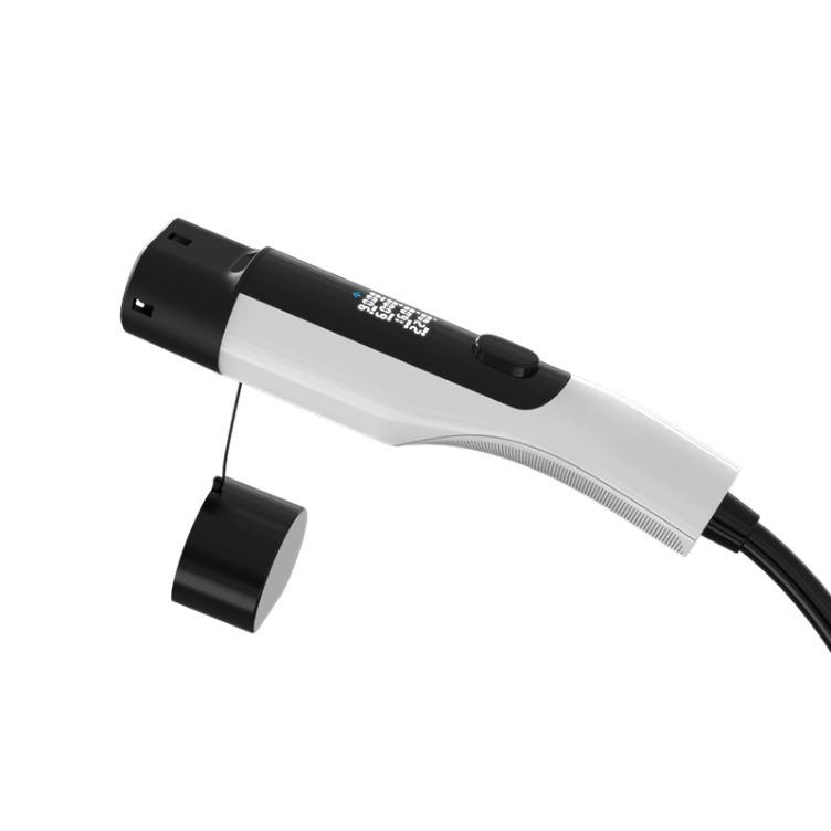 LED Touch Screen Portable EV Charger - Real, Voltage, Current & Temperature Display - Smart Portable EV Wallbox