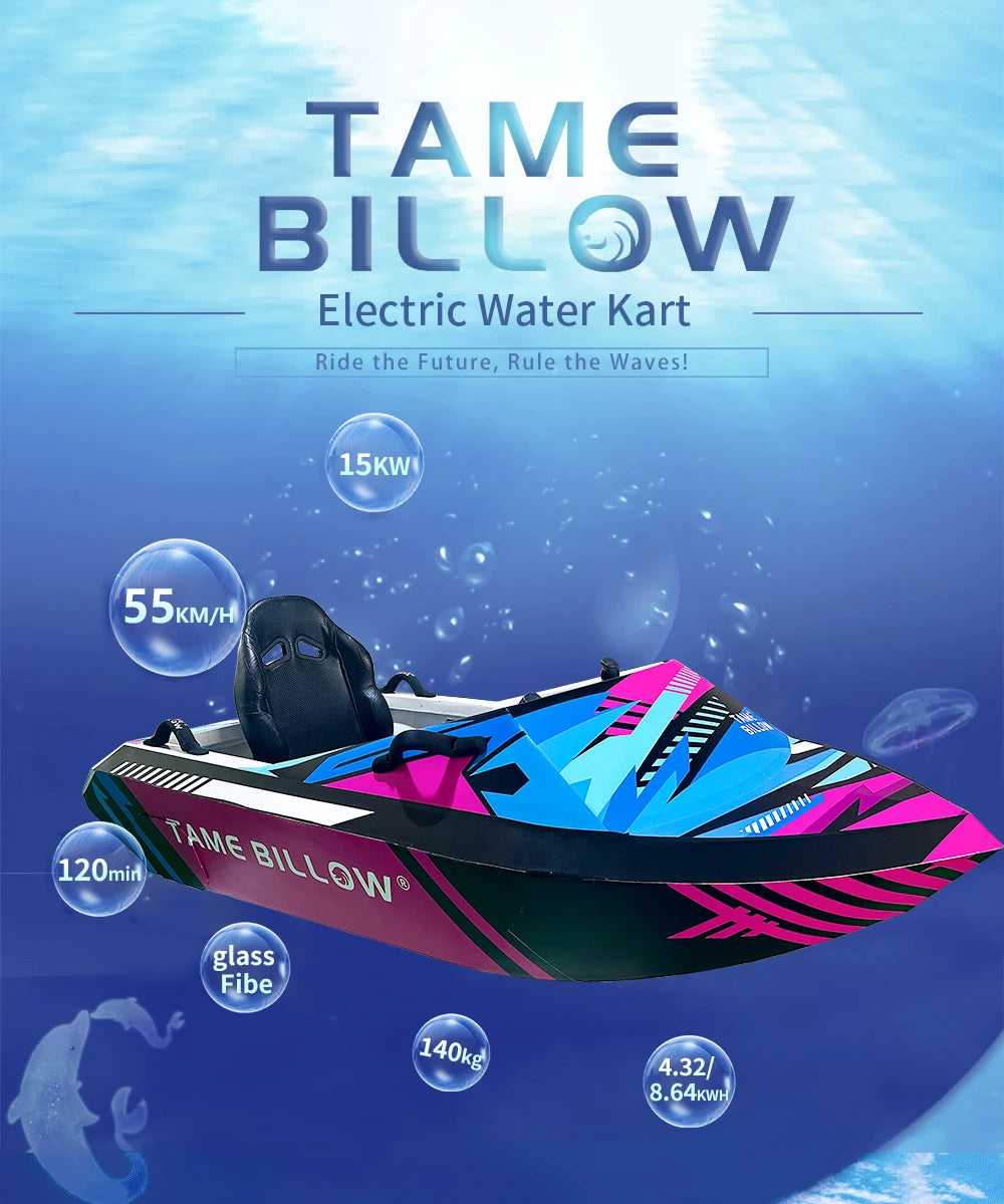 Hot-Selling High-Power Glass Fiber Electric Kartin Boat in 2024
