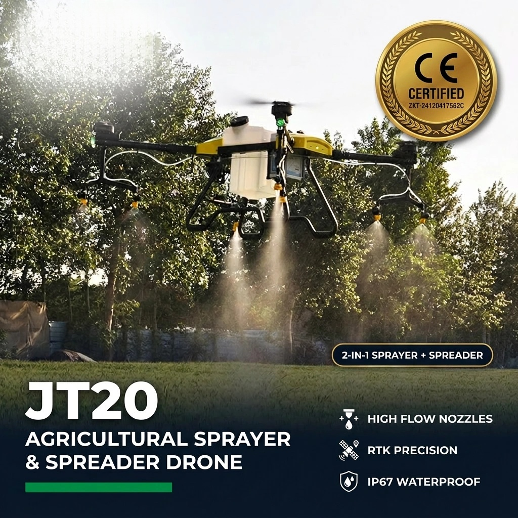 New High Capacity Agricultural Drone Sprayer UAV with Fast Spray Pump