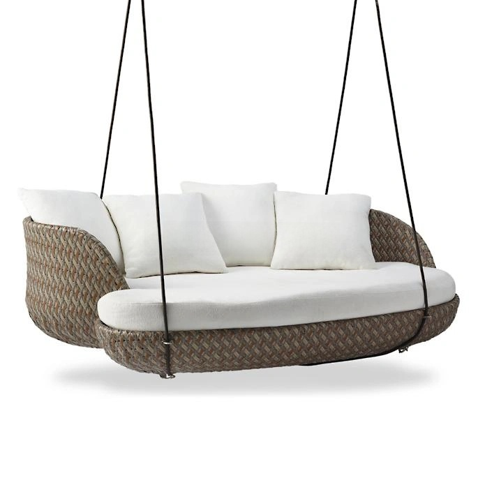 Modern All-Weather Wicker Comfortable Daybed Chair – Garden Patio Swing Outdoor Furniture
