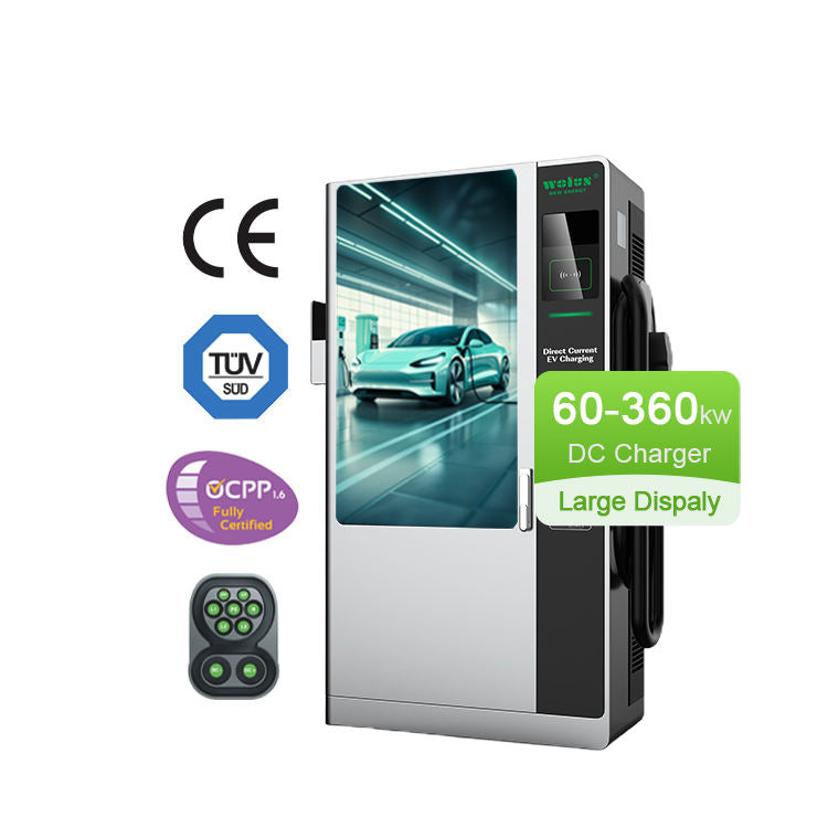 New Ultra Smart 360kW Commercial DC Fast EV Charging Station with Digital Advertising