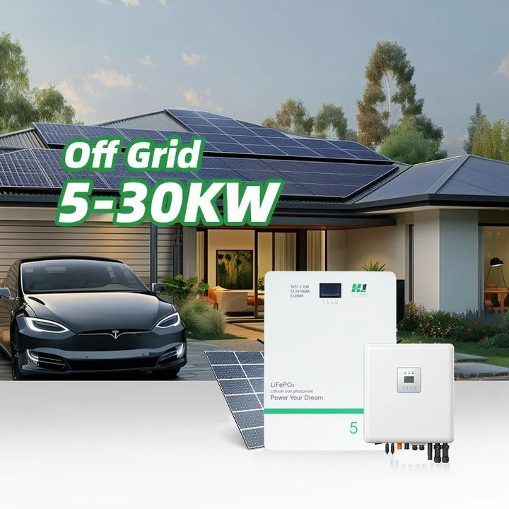 Modern Smart Home Hybrid  Solar Power System - Complete Solar Energy Unit