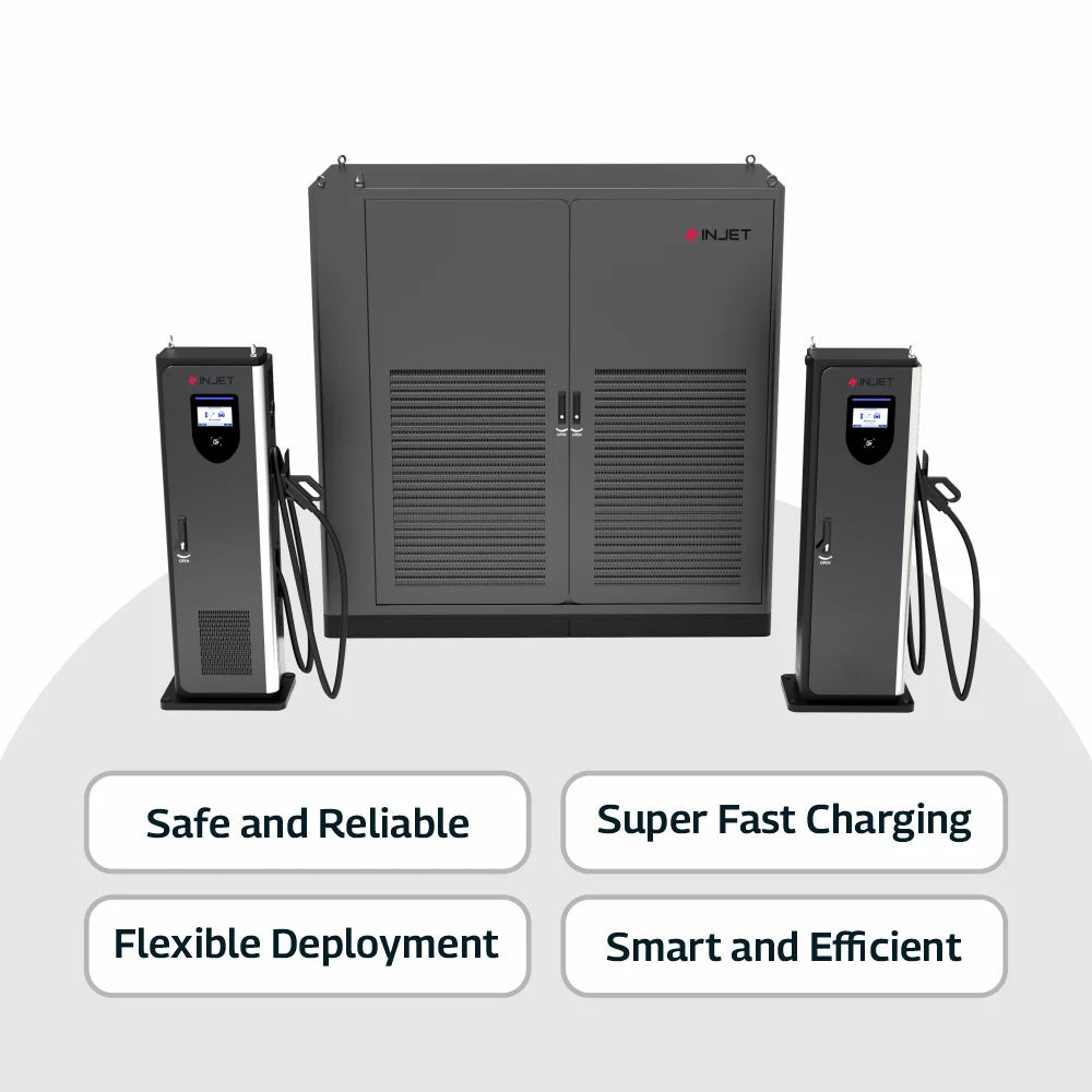 INJET Ultra 800 DC CCS2 New Energy Electric Vehicle Charging Station Air/Liquid Cooling One Machine Four Guns for Cpos Operation