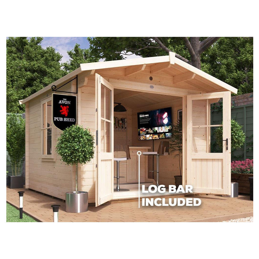 New Log Cabin Wooden House | Prefab Timber Cabin Kit for Home Garden Office