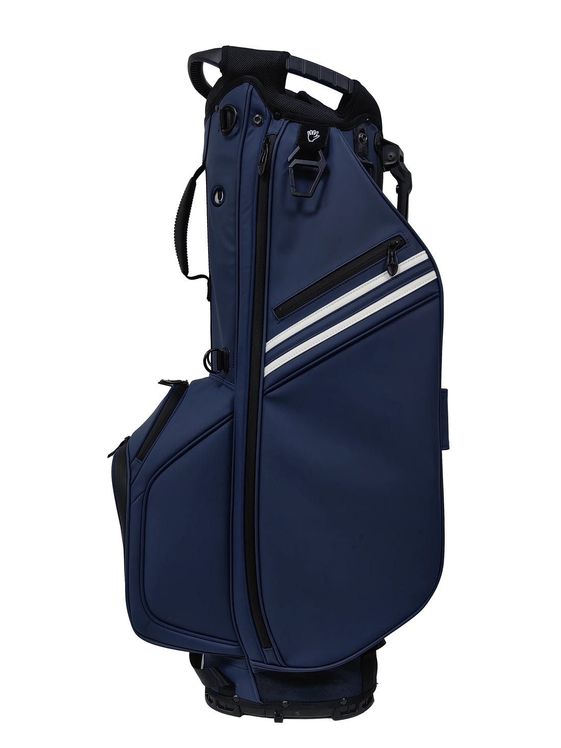 New Portable PU Leather - Nylon Golf Stand Bag, High-Capacity Storag
