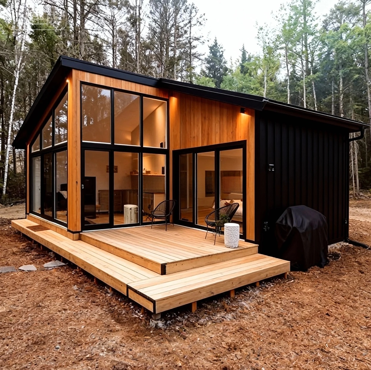 Modern Prefab Luxe House Galvanized Steel Luxe House Villa