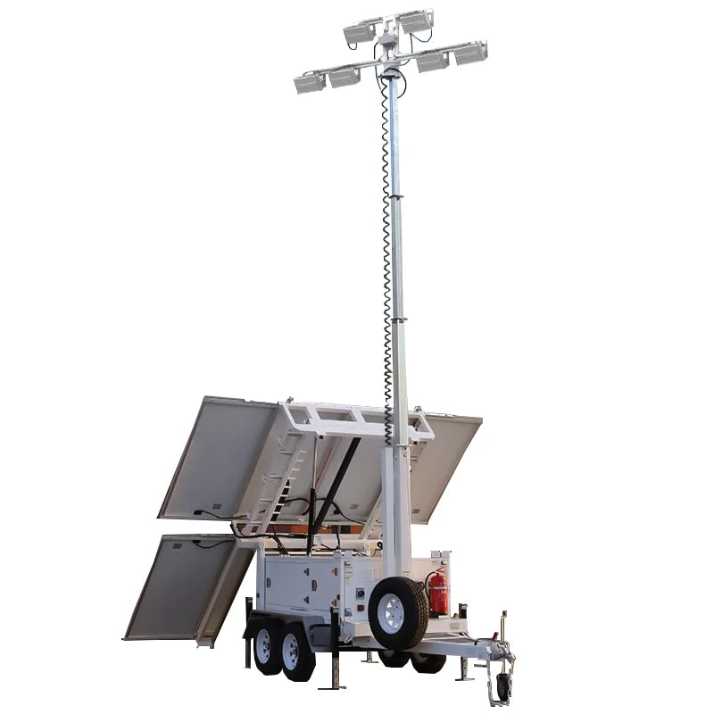 Source Factory Mobile Solar Light Tower Long Battery Life Movable Light Tower Solar