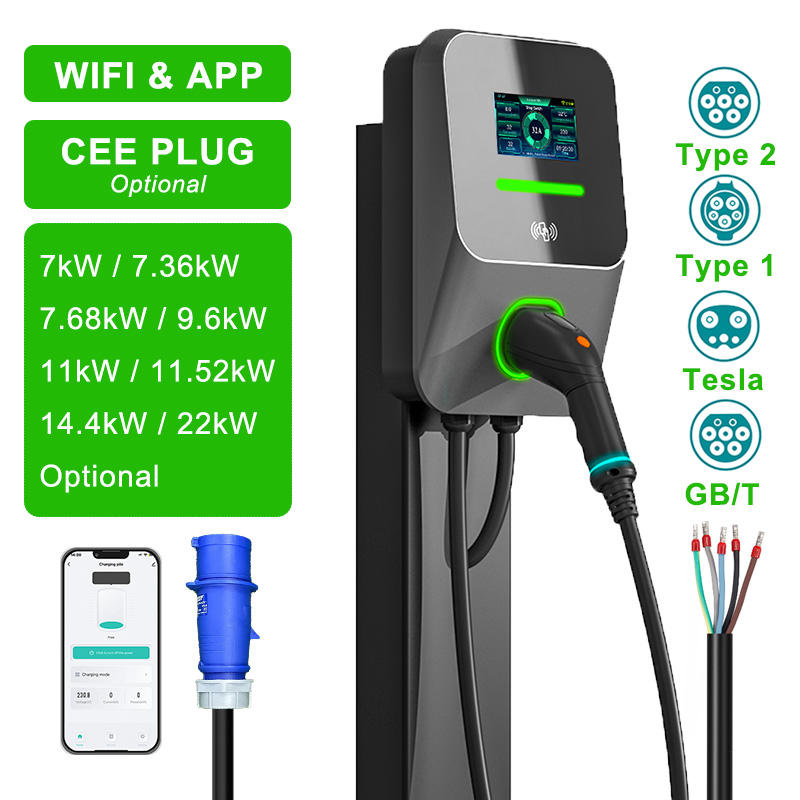 New 10M EV Wall Box Charger – Type 2 & GB/T Smart Charging Station