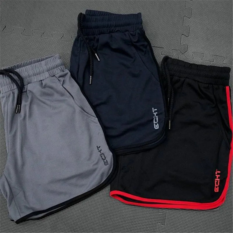  NEW Quality Running Shorts Men Sports Jogging Fitness Shorts Quick Dry  Mesh Gyms Shorts 