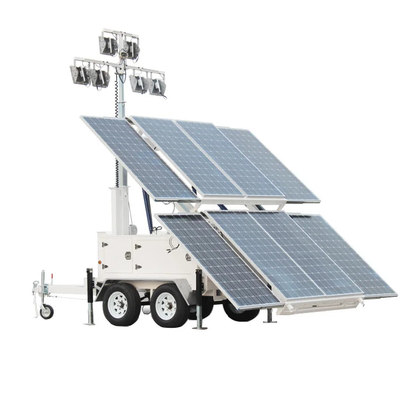 Source Factory Mobile Solar Light Tower Long Battery Life Movable Light Tower Solar