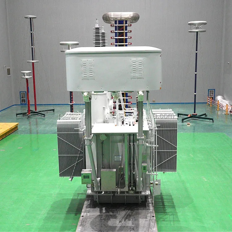 Large industrial transformer in a warehouse setting