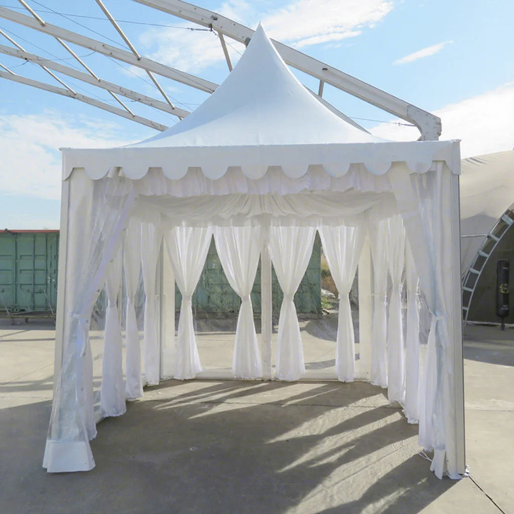 New High Peak PVC Roof Wedding Pagoda Tent Booth 