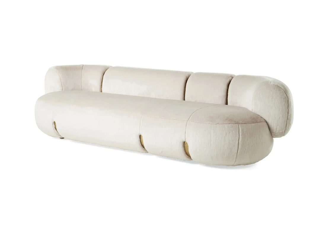 New High End Furniture White Living Room Tufted Sofa