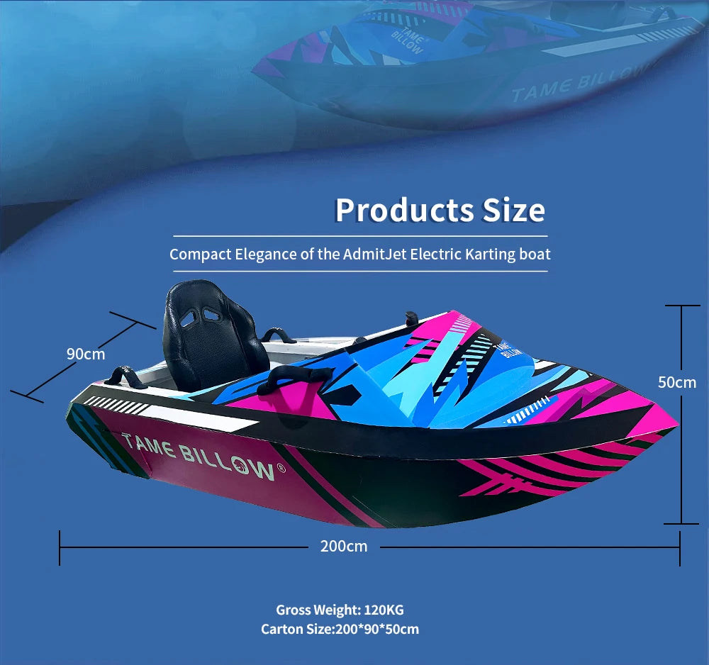 Hot-Selling High-Power Glass Fiber Electric Kartin Boat in 2024