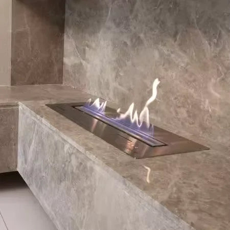 Premium  Remote Control 450Mm Linear Burner Bio Fireplace