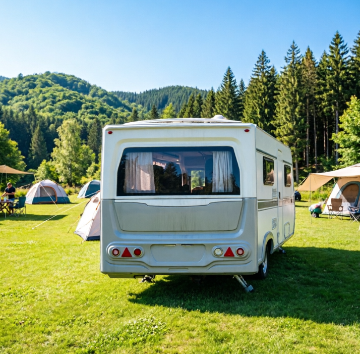 New Luxe Camping OEM RV Motorhome 4 Person Camper Trailer