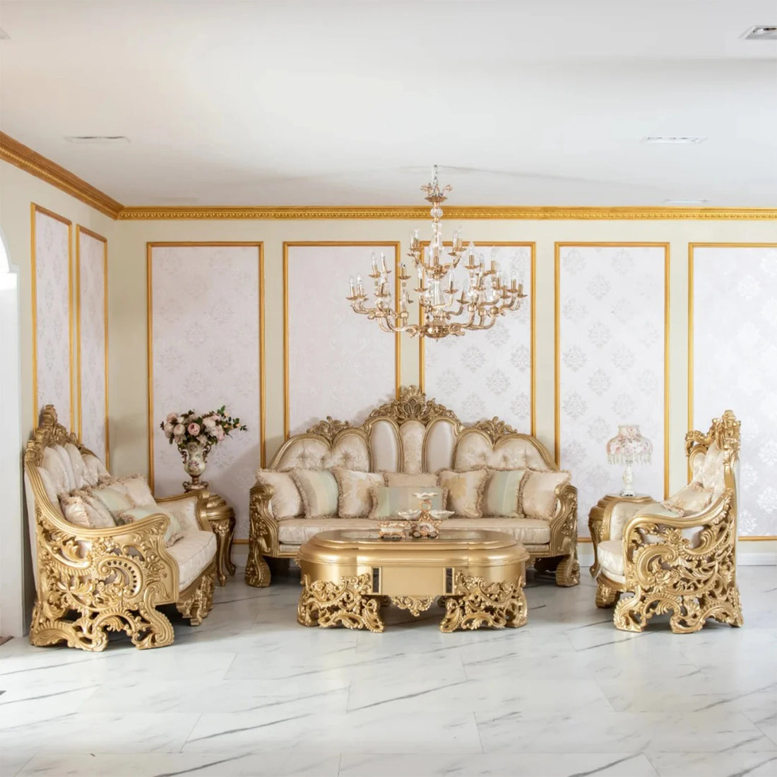 Premium Classical Royal Style Sectional Sofa