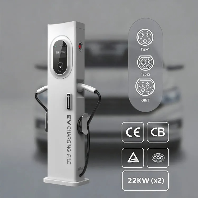 Modern 44kW Floor Standing Intelligent Dual-Gun Rapid AC Electric Vehicle Charging Station