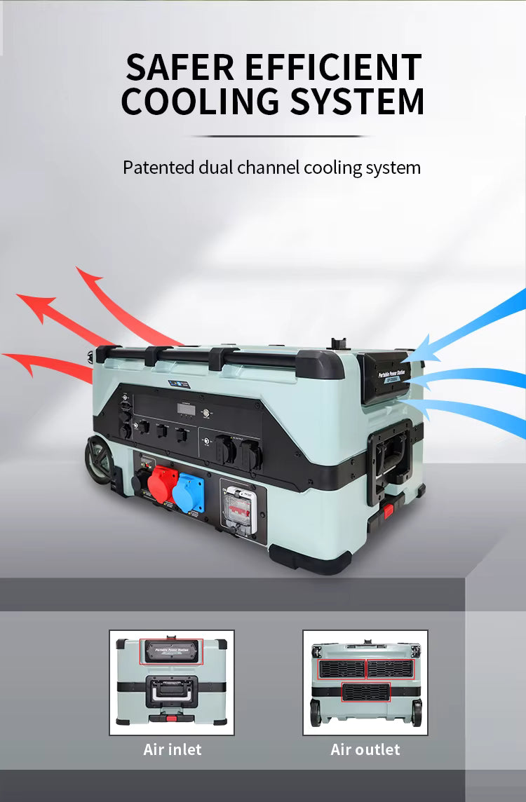 Modern Ultra High Power 12000W Home Outdoor Backup Solar Energy Portable Power Station