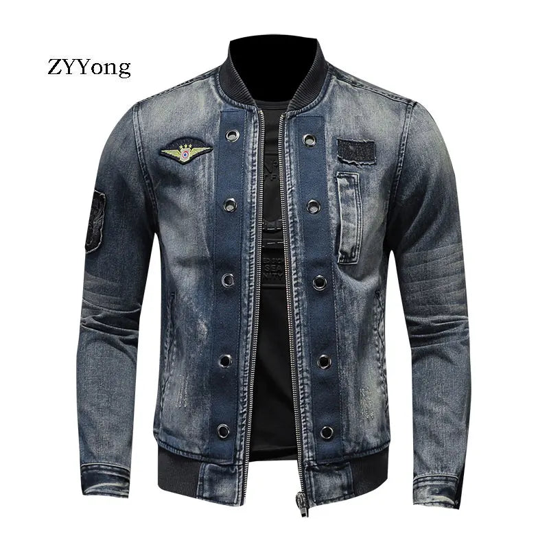 New Premium Designed Stand Collar Mens Jacket 