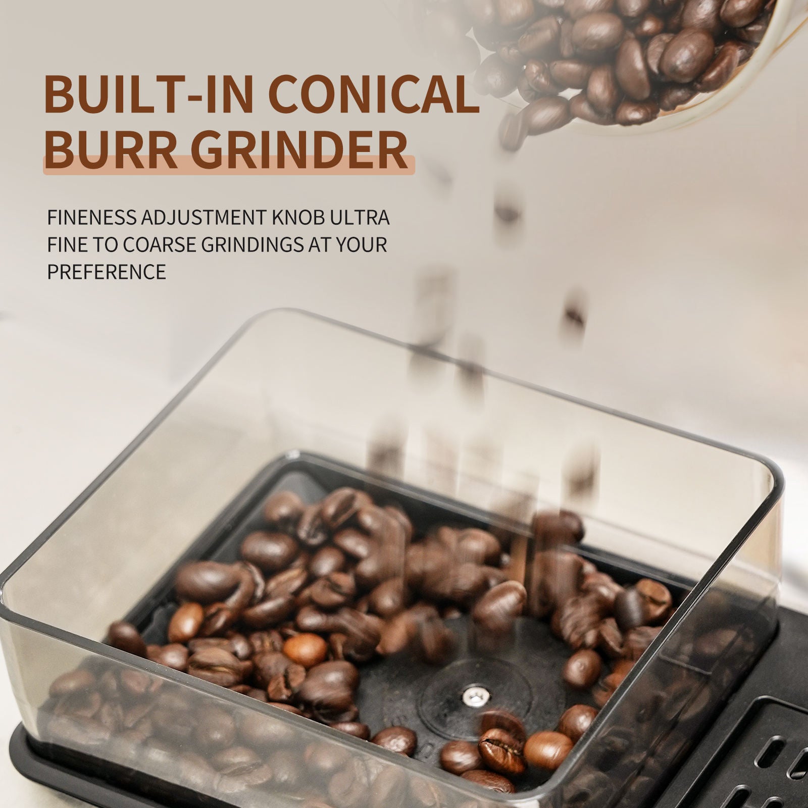 Fully Automatic Programmable Espresso Coffee Maker - Smart Home Coffee Maker