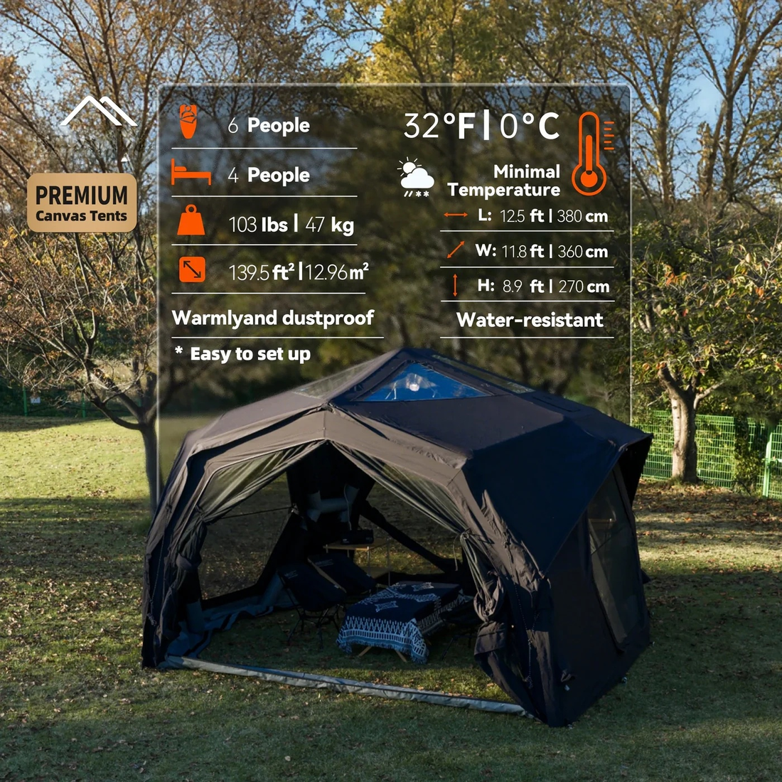 Modern Hub shelter Pro Air 4 Season Inflatable Tent