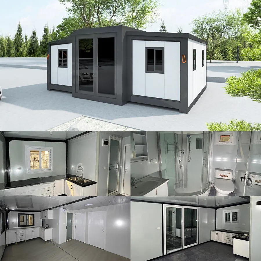 New 3 Bedroom Waterproof Steel Prefab House Expandable - Container Home