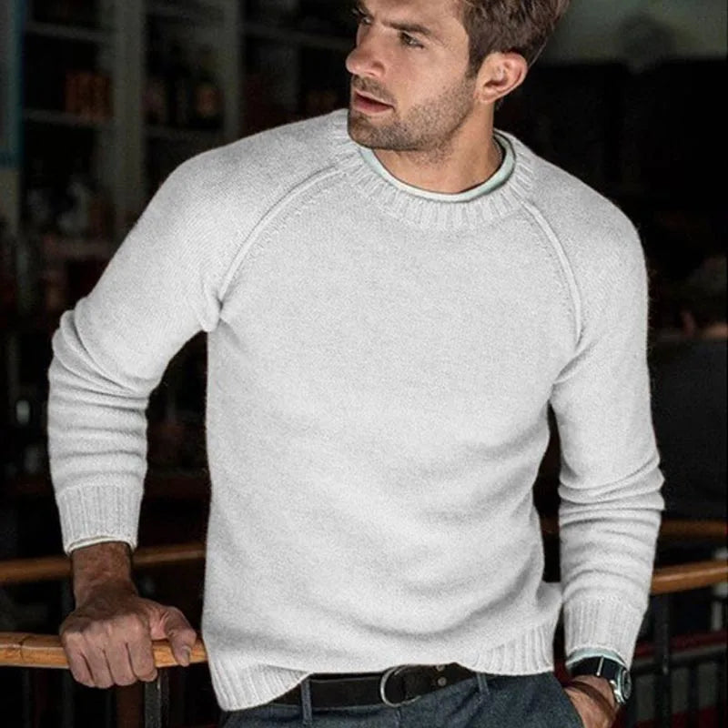 New Fusion Formal Winter Solid Sweater Men New Casual Slim Fit Mens Knitted Quality Sweaters 