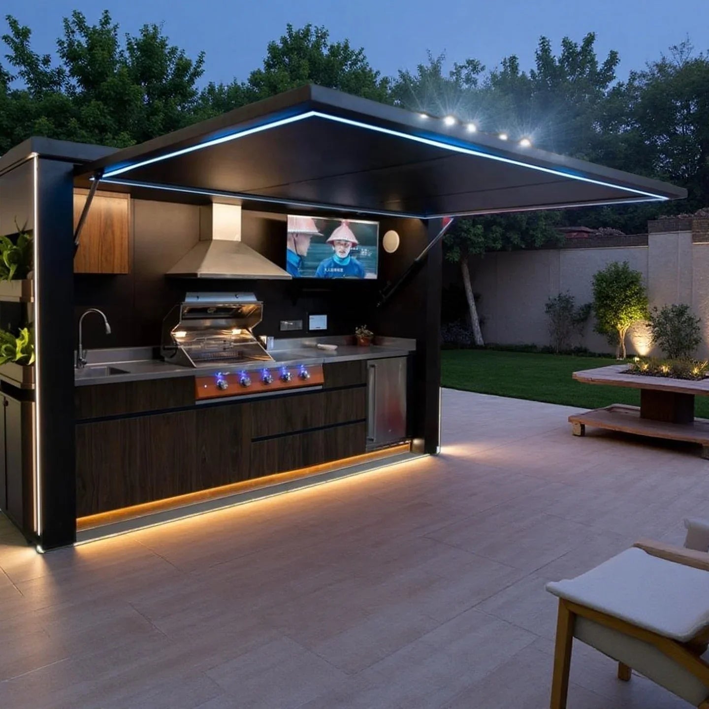 New Weatherproof Shelter BBQ Sink Outdoor Kitchen Counter