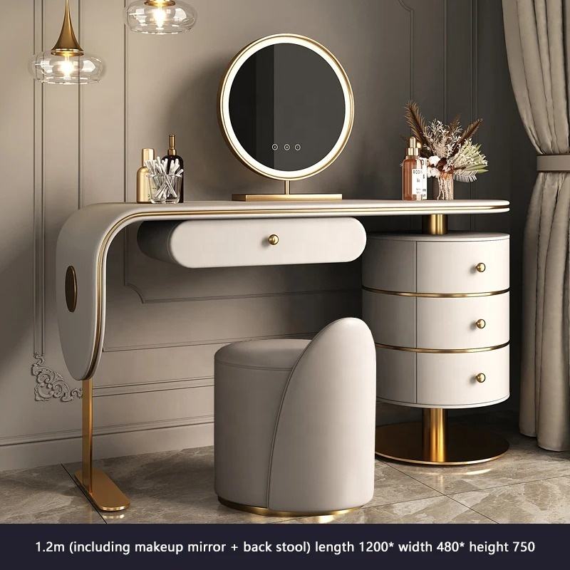 Luxury Dressing Table with Mirror – Advanced Bedroom Vanity & Makeup Table